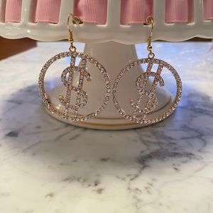 earrings with Dollar sign